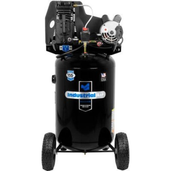 Mat Industries Industrial Air 1.9 HP 30 Gallon Belt Driven Portable Air Compressor with V-Twin Cylinder ILA1883054
